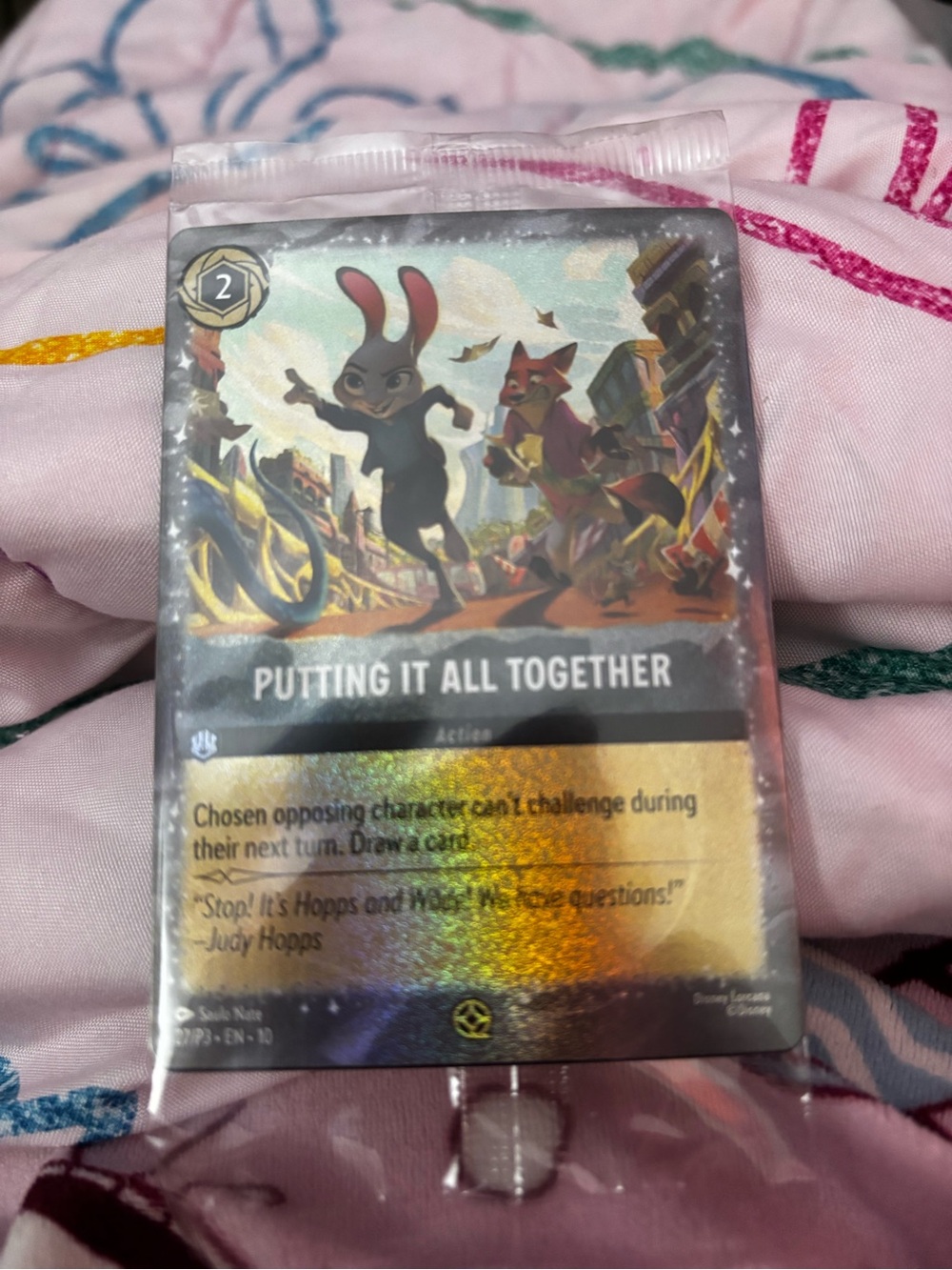 Disney Lorcana “Putting it all together” Card Exclusive for Zootopia 2 showings